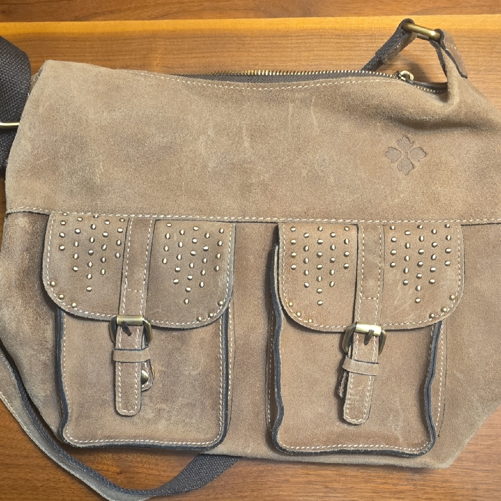 Stylish Tan Suede  Bag